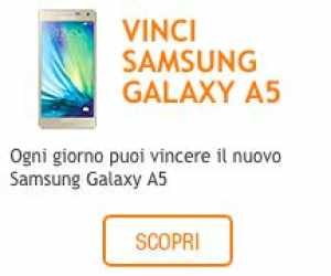 Ricarica Online e Vinci Samsung Galaxy A5!