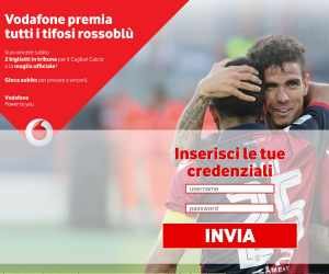 Vodafone online con Cagliari Calcio