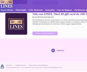 Vola con LINES. Vinci 50 gift card da 100 €.
