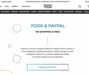YOOX E PAYPAL fai shopping e vinci