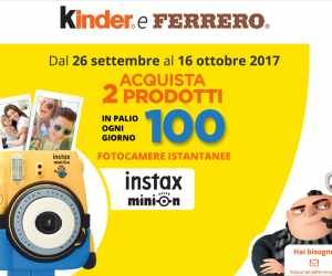 CON KINDER E FERRERO IN PALIO 100 FOTOCAMERE ISTANTANEE AL GIORNO