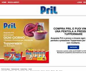 Compra Pril e puoi vincere ogni giorno una Pentola a Pressione per Microonde Tupperware