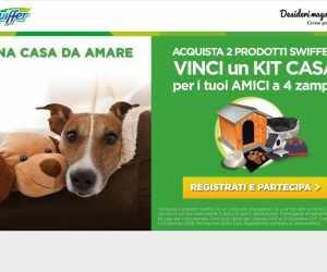 CON SWIFFER PUOI VINCERE UN KIT CASA PER IL TUO ANIMALE