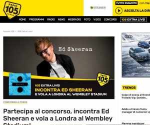 Incontra Ed Sheeran e vola a Londra al Wembley Stadium