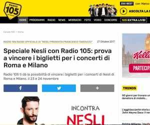 SPECIALE NESLI CON RADIO 105