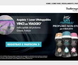 Con Lenor UNstoppables puoi vincere un viaggio a Grasse per due persone