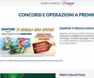 Danone ti regala una spesa! Concorso in esclusiva per i clienti Esselunga