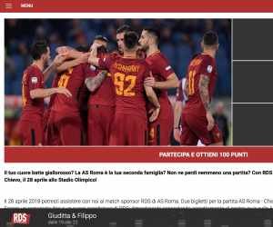 RDS SPORT EXPERIENCE AS ROMA – ROMA VS. CHIEVO