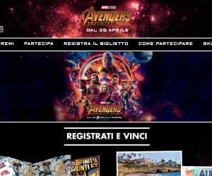 Vinci con UCI Cinemas e The Avengers infinity war