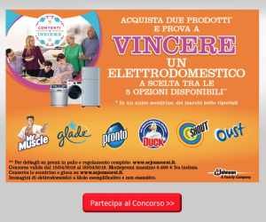Contenti & Insieme con SC Johnson – Vinci un elettrodomestico