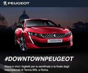 Vinci il tennis con Peugeot 2018