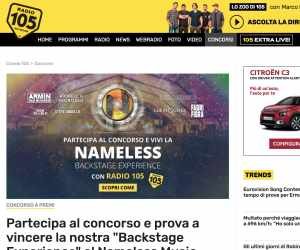 VIVI LA BACKSTAGE EXPERIENCE AL NAMELESS FESTIVAL CON RADIO 105