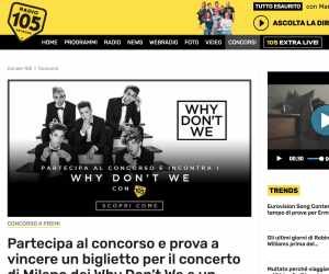 INCONTRA I WDW CON RADIO 105