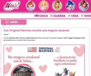 Vinci un Magico Weekend Winx Club con Original Marines