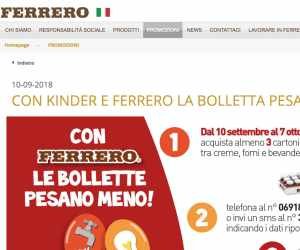 CON KINDER E FERRERO LA BOLLETTA PESA MENO