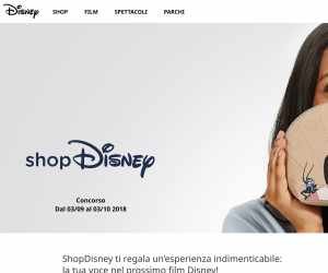 CONOSCI SHOPDISNEY.IT E VINCI