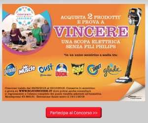 Contenti & Insieme con SC Johnson - Vinci una Scopa Elettrica