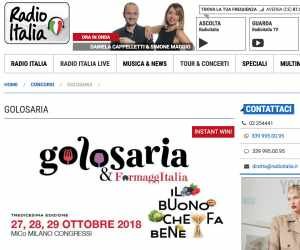 Con Radio Italia vinci Golosaria