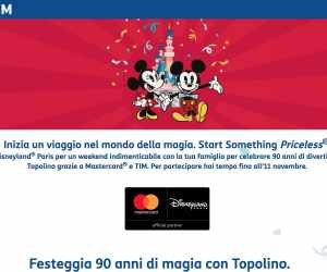Festeggia il compleanno di Topolino a Disneyland Paris con TIM Pay e Mastercard