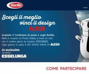 Con Barilla vinci il set Pasta Mami di Alessi