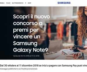 PUOI VINCERE UN NUOVO SAMSUNG - GALAXY NOTE9 - AL GIORNO