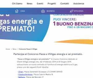 PASSA A VIVIGAS ENERGIA e sei premiato!