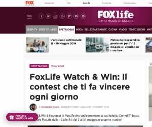 FOXLIFE WATCH & WIN
