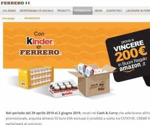KINDER E FERRERO TI REGALANO I BUONI AMAZON