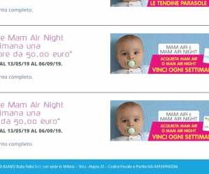 CON MAM AIR E MAM AIR NIGHT VINCI OGNI SETTIMANA UNA CARD PRENATAL DA 50 EURO