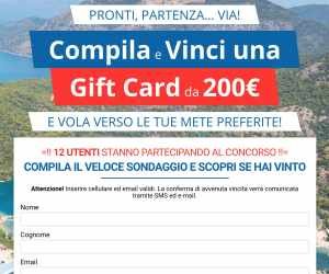 RISPONDI E VINCI 2018-2019 - Gift Card Volagratis da 200€