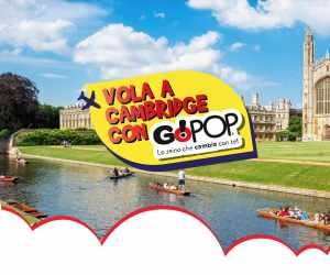 VOLA A CAMBRIDGE CON GOPOP