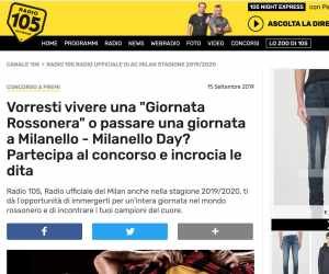 RADIO 105 TI PORTA ALLA GIORNATA ROSSONERA E/O AL MILANELLO DAY!