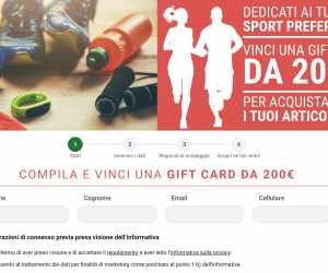 RISPONDI E VINCI 2018-2019 - BUONO SPORT DA 200€
