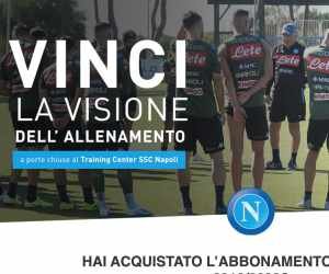 Vinci la visione dell’allenamento a porte chiuse della SSC Napoli