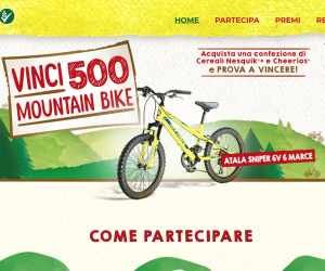 Vinci una bici con i Cereali Nesquik e Cheerios