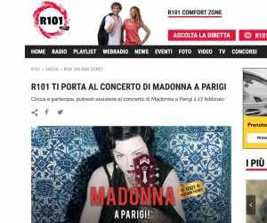 R101 TI PORTA AL CONCERTO DI MADONNA A PARIGI