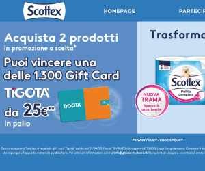 SCOTTEX TI REGALA LE GIFT CARD TIGOTÀ