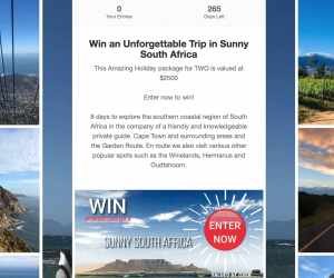Win an Unforgettable Trip in Sunny South Africa