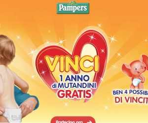 Vinci un anno di pannolini Pampers Mutandini gratis - 2° Edizione