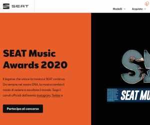 Accendi la musica e partecipa ai SEAT Music Awards 2020