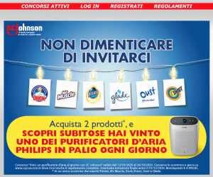 Vinci un purificatore d’aria al giorno con SC Johnson