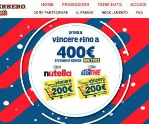 CON NUTELLA E ESTATHE’ VINCI LA SPESA METRO