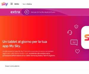 Un tablet per la tua app My Sky