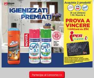 IGIENIZZATI & PREMIATI CON SC JOHNSON