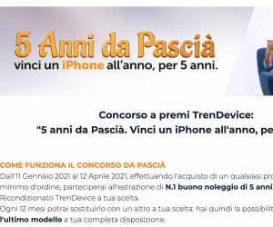 5 anni da Pascià: vinci un iPhone all’anno, per 5 anni