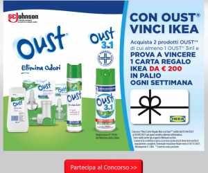 Vinci Carte Regalo Ikea con Oust