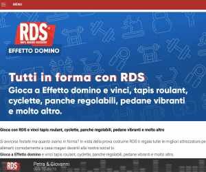 EFFETTO DOMINO TUTTI IN FORMA CON RDS