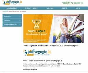 Pieno da 1.000 euro con Segugio.it
