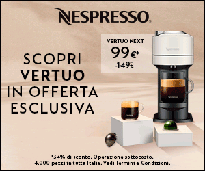 PROMO SOTTOCOSTO SCONTO di 50€ SULLE MACCHINE DA CAFFÈ NESPRESSO VERTUO