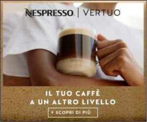 BUONO SCONTO di 20€ SULLE MACCHINE DA CAFFÈ NESPRESSO VERTUO X CHIARA FERRAGNI